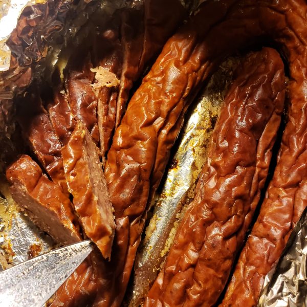 Fresh off the pitt. Texas Styled Bar-BQue Sausage Links. w/Heavy Smoke