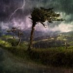 landscape, nature, path, grasslands, forests, trees, heaven, clouds, storm, thunderstorm, rain, lightning, painting, digital painting, storm, thunderstorm, thunderstorm, thunderstorm, thunderstorm, thunderstorm, rain, rain, rain, lightning, painting